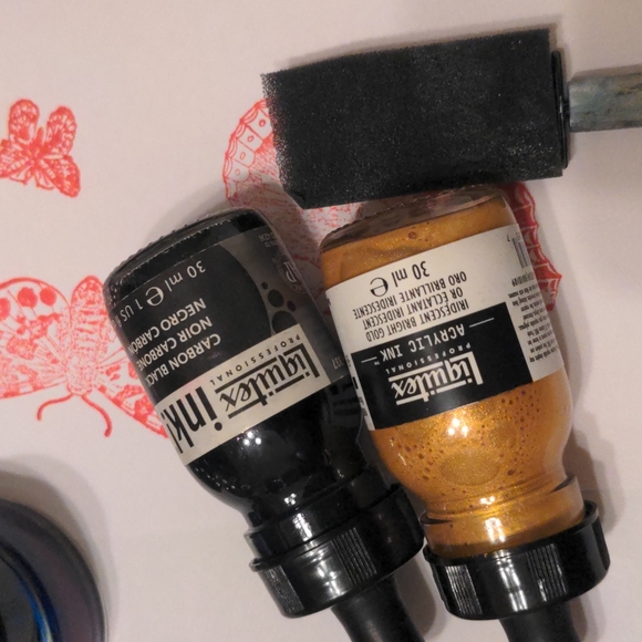 Stamps and ink (butterflies) - Picture 6 of 6